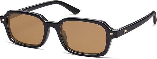 Retro Rectangular Polarized Sunglasses