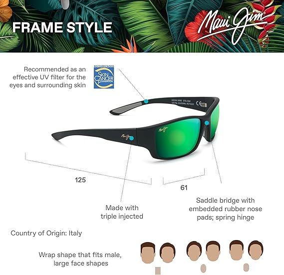 Men's Local Kine Polarized Wrap Sunglasses